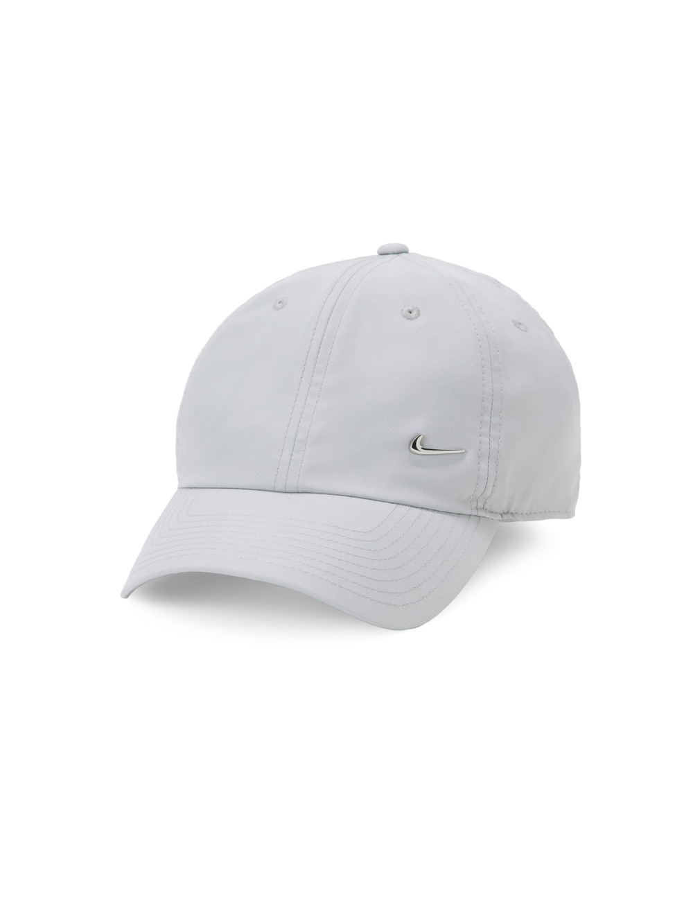 Unisex Adult Dri-FIT Club Unstructured Metal Swoosh Cap | Gray, Silver | Size OS